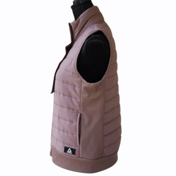 Reebok Getaway Deep Taupe Quilted Outdoor Vest (M) - Picture 6 of 16